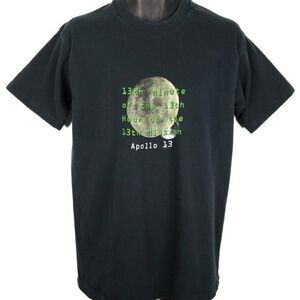 Apollo 13 T Shirt Vintage 90s 1995 Docudrama Movie Promo NASA Space Shuttle